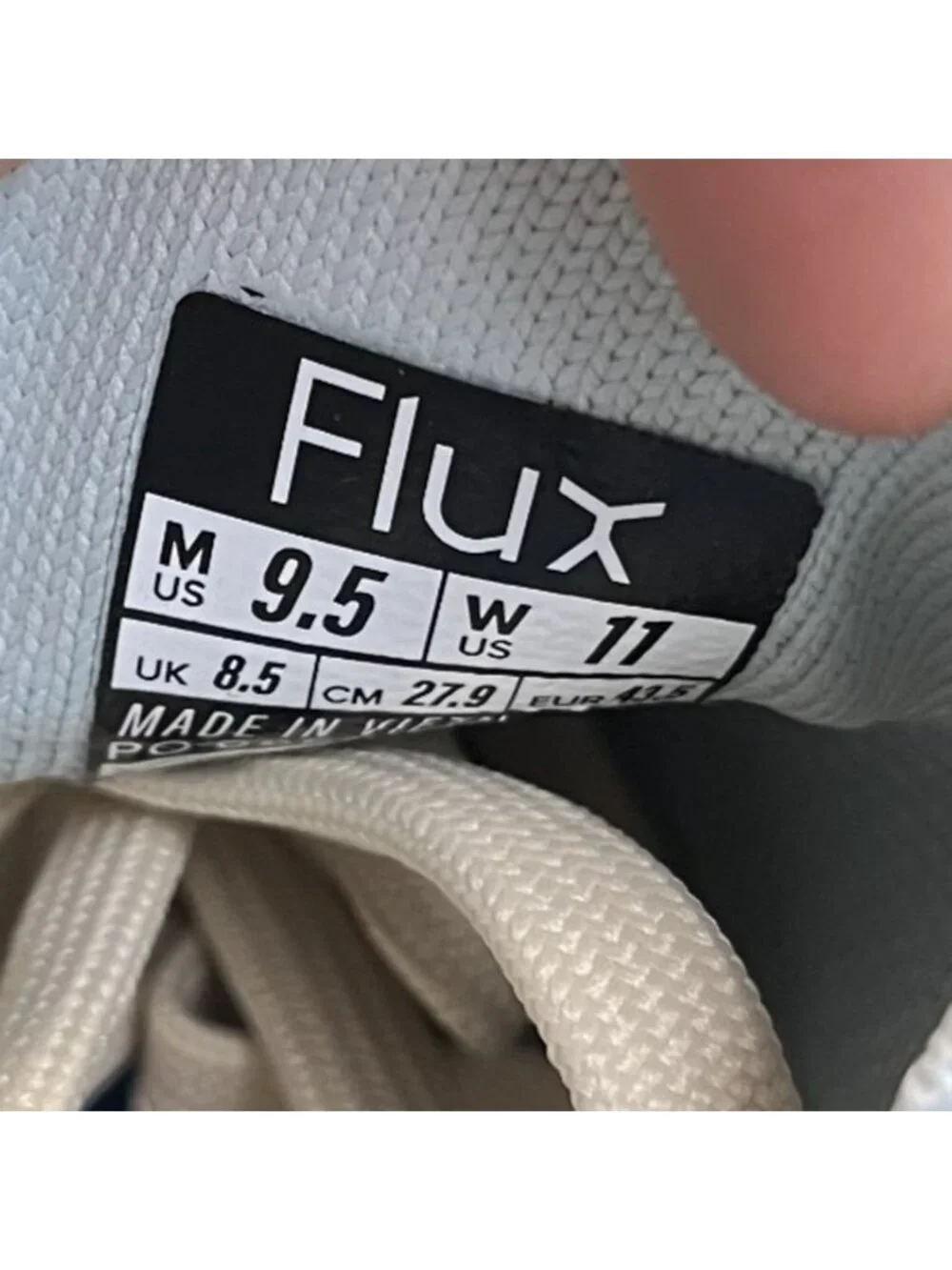 Flux Footwear Adapt Trainer Icecube Blue Mens Size 9.5 Athletic Shoes Sneakers